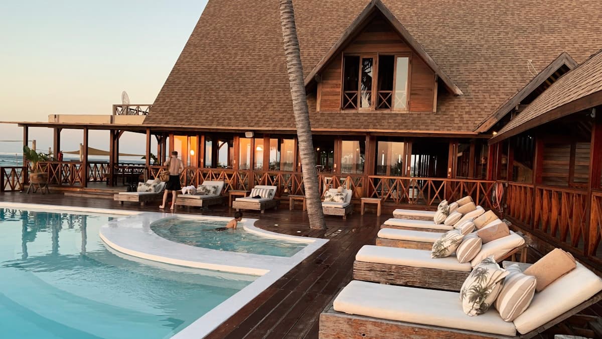 Luxury resort pool and amenities