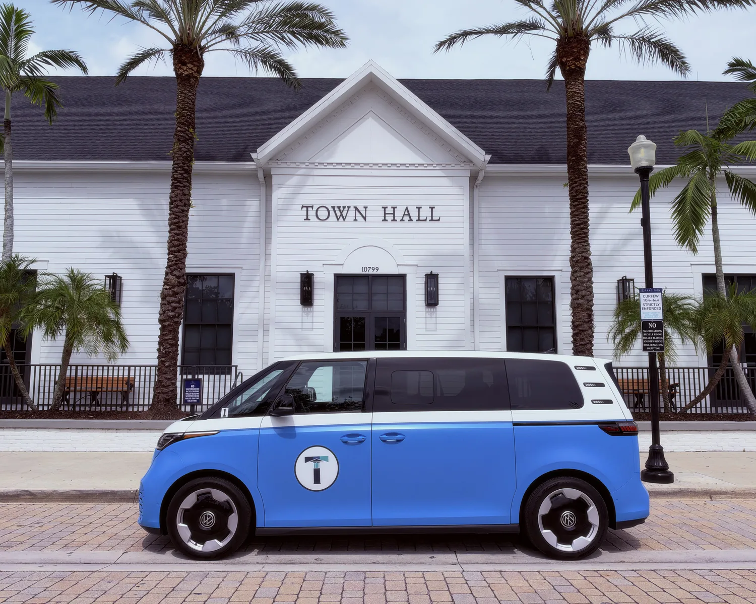 TIM Shuttle parked outside Tradition Town Hall in Port St. Lucie