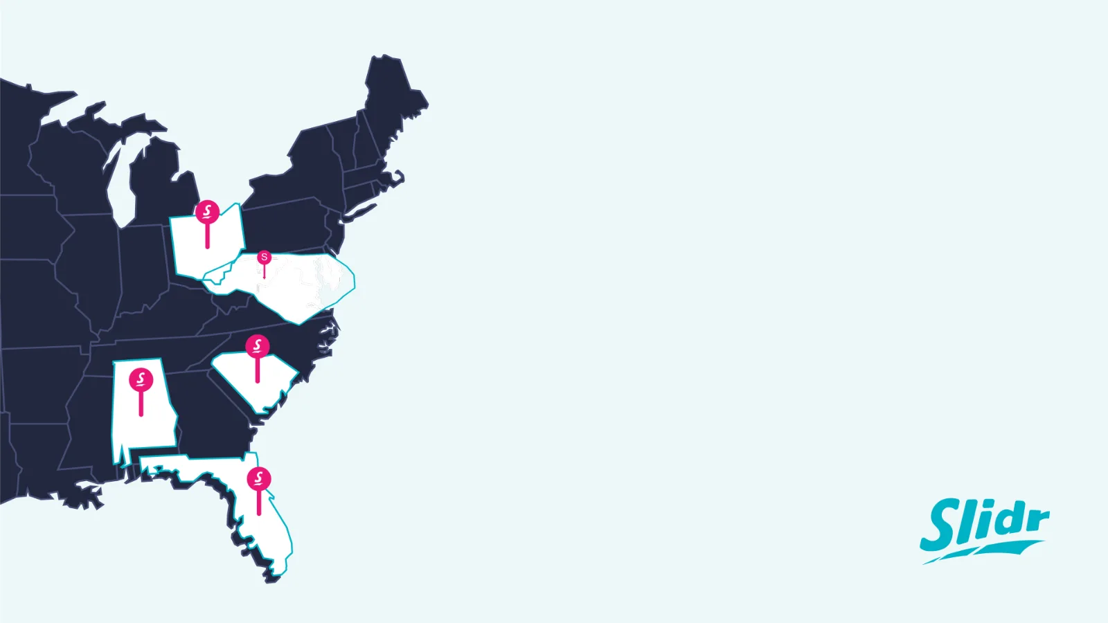 Slidr deployment map